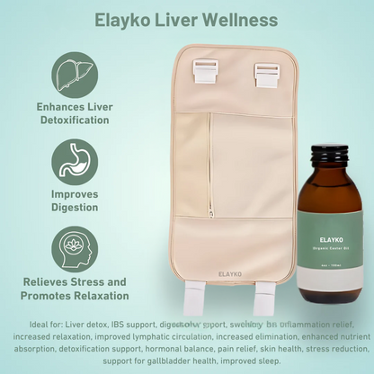 Elayko Liver Wellness Pack (Wrap + Castor Oil)